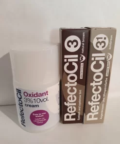 RefectoCil 2 Stuks Nr 3.1 Lichtbruin + Nr.3 Natuurbruin + 100ml Crème Oxidant