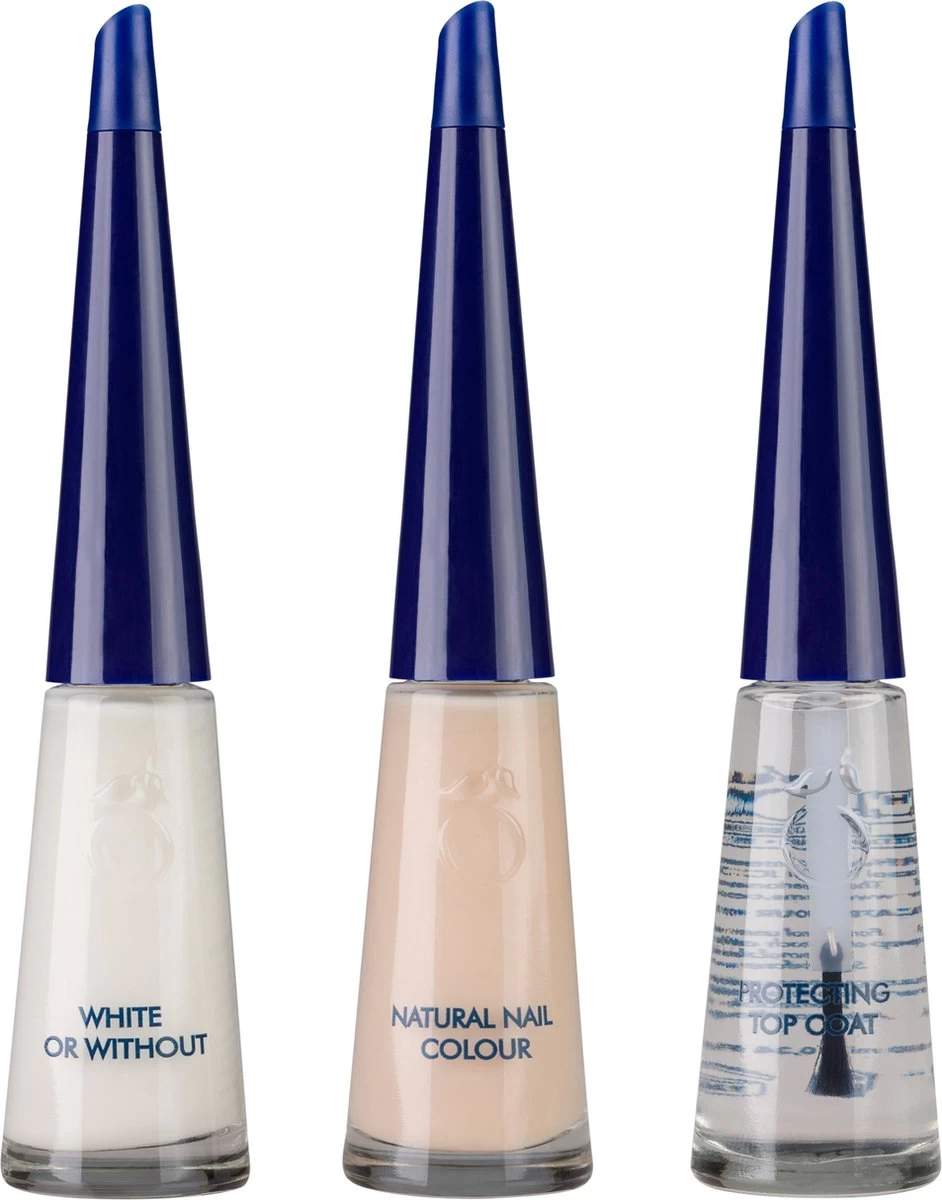 Herome French Manicure Set Salmon - Complete Set In 3 Stappen Een French Manicure - Met Een Salmon Kleurlak, Een Witte Nagellak Voor De Nagelranden En Een Top Coat - 3x10ml. - Afbeelding 6