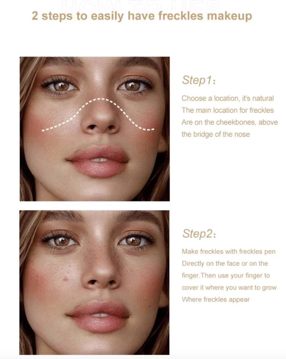 Joya Beauty® Sproetjes Pen | Freckle Pen | Kleur 1: Licht Bruin - Afbeelding 4