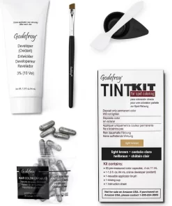 Godefroy Professional Eyebrow Tint Kit Light Brown (20 Toepassingen)
