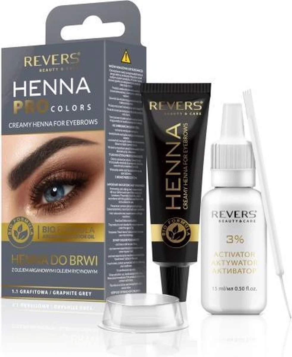 REVERS® Eyebrow Henna Pro Colours Graphite 15ml.+15ml.